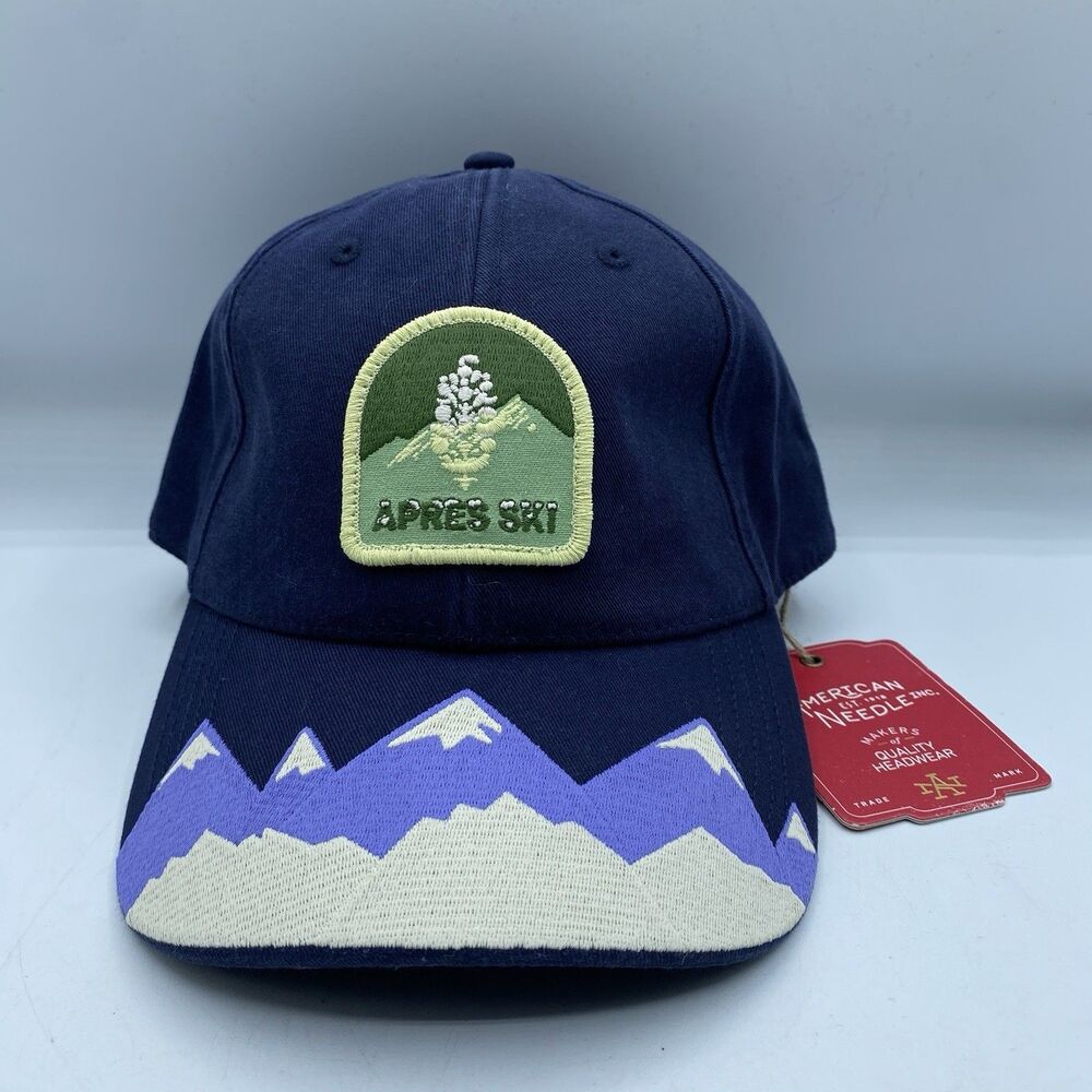 Free People FP Movement Apres Ski Hat OSFA Baseball Cap Navy GorpCore Boho NWT